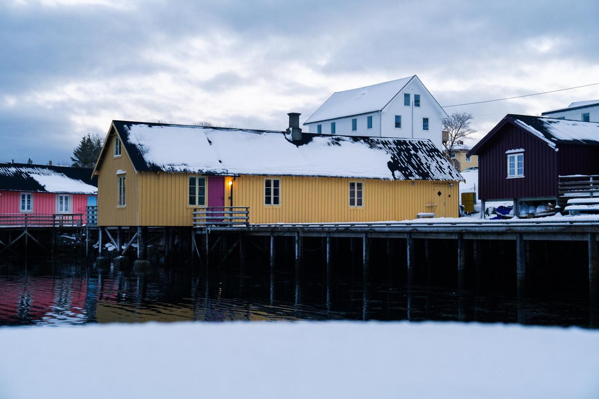 Kraemmervika Rorbuer - Rustic Cabins In Lofoten Ballstad Bagian luar foto